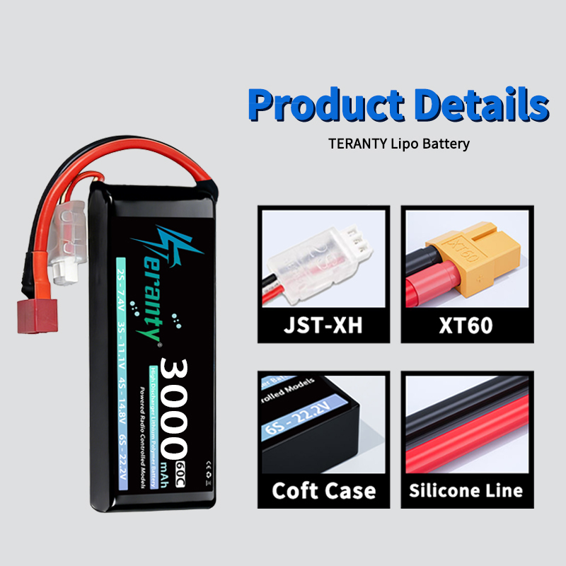 แบตเตอรี่ลิเธียมโพลิเมอร์ TERA - Drone Battery Connector บทวิจารณ์และราคา