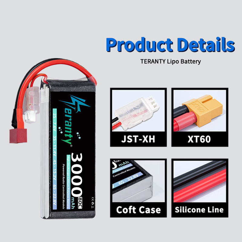 แบตเตอรี่ลิเธียมโพลิเมอร์ TERA - Drone Battery Connector บทวิจารณ์และราคา