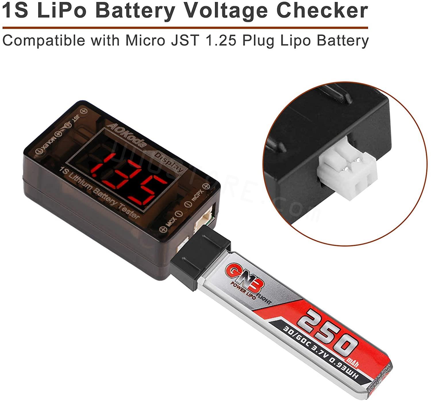 เครื่องตรวจสอบแรงดันแบตเตอรี่ล - Drone Battery Voltage Checker บทวิจารณ์และราคา