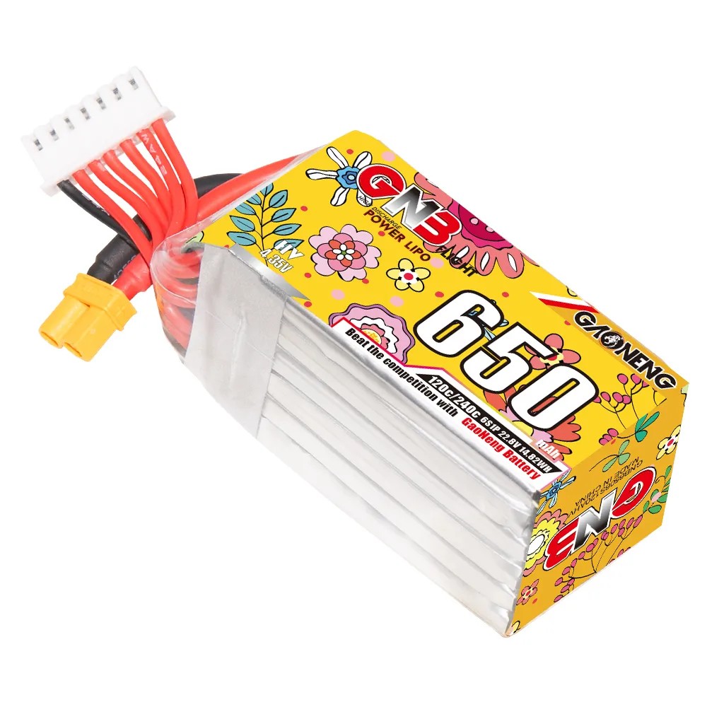 แบตเตอรี่ GAONENG 6S 650mAh Li - Drone Battery 6S บทวิจารณ์และราคา