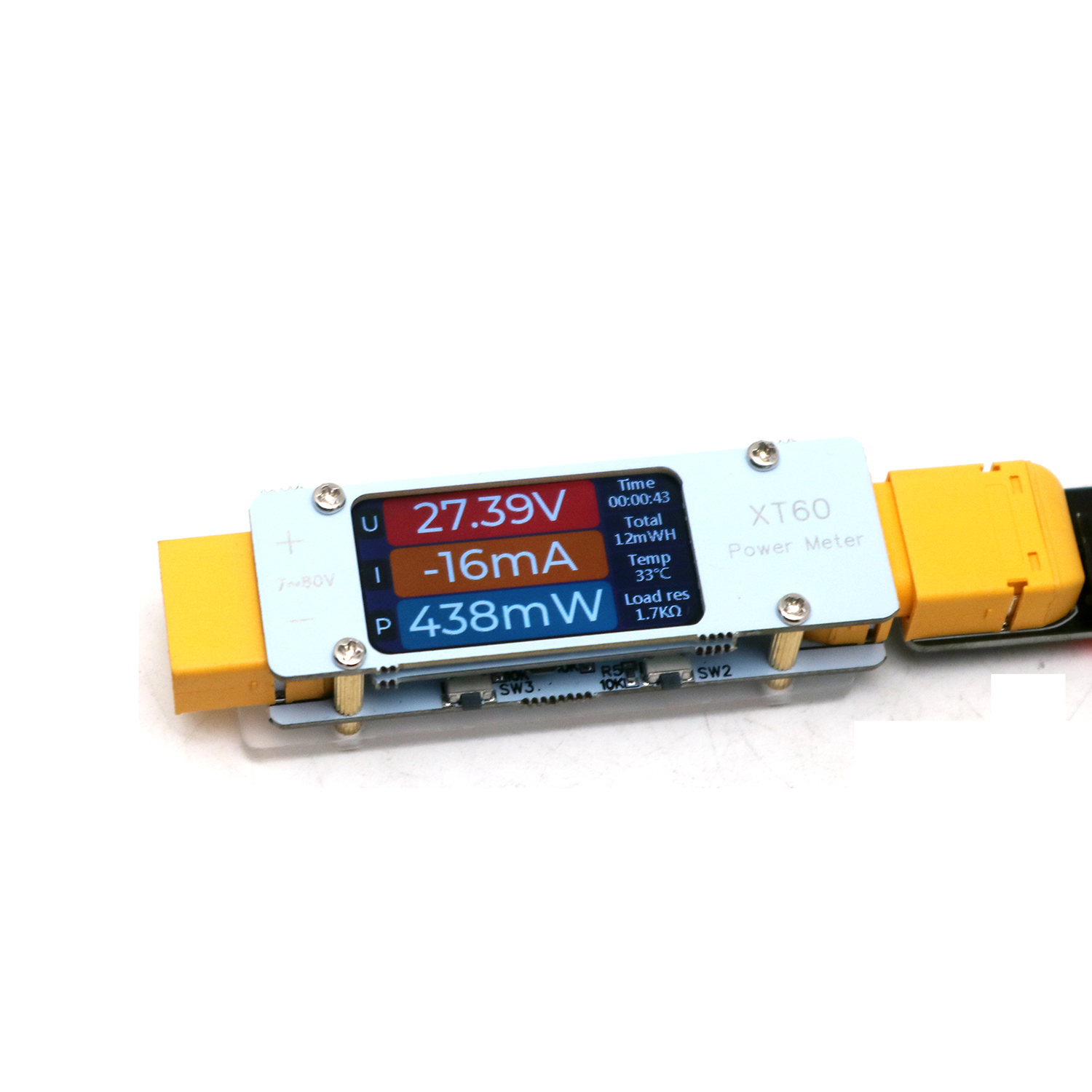 เครื่องวัดพลังงาน 64A DC XT60  - Drone Battery Voltage Checker บทวิจารณ์และราคา