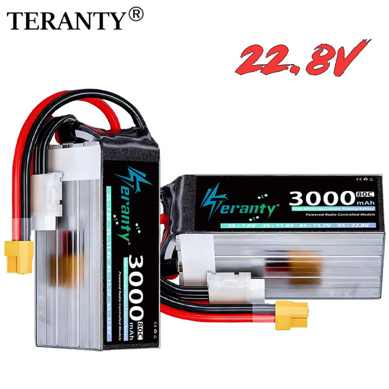 แบตเตอรี่ลิเธียมโพลิเมอร์ TERA - Drone Battery 6S บทวิจารณ์และราคา